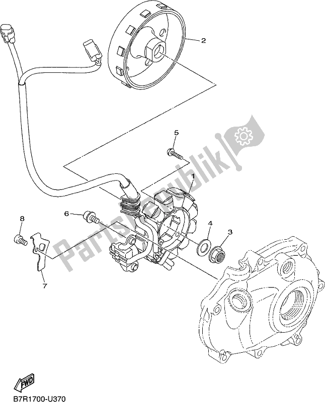 Tutte le parti per il Generatore del Yamaha WR 450F 2020