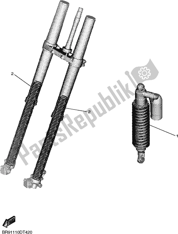 All parts for the Alternate For Chassis of the Yamaha WR 450F 2021