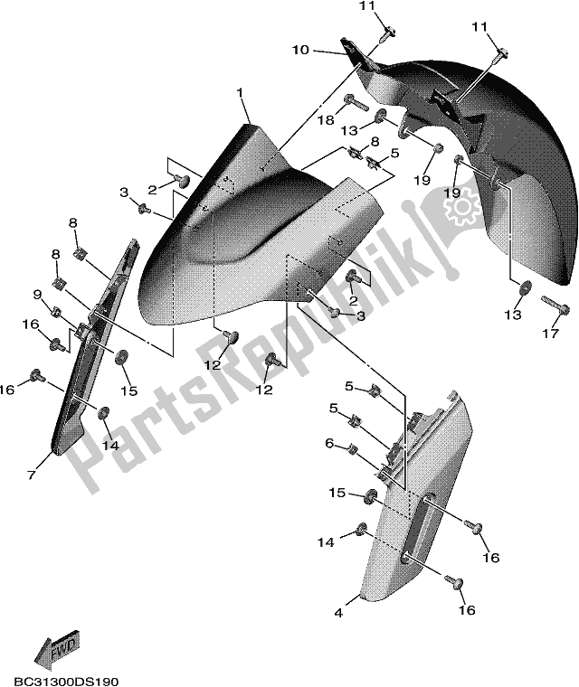 Wszystkie części do B? Otnik Yamaha XP 530A 2017