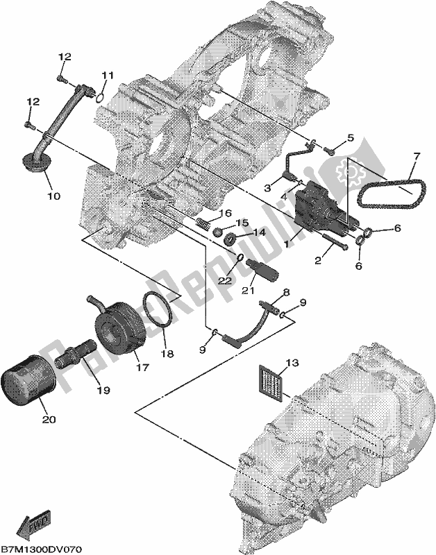 Wszystkie części do Pompa Olejowa Yamaha XP 530A 2019