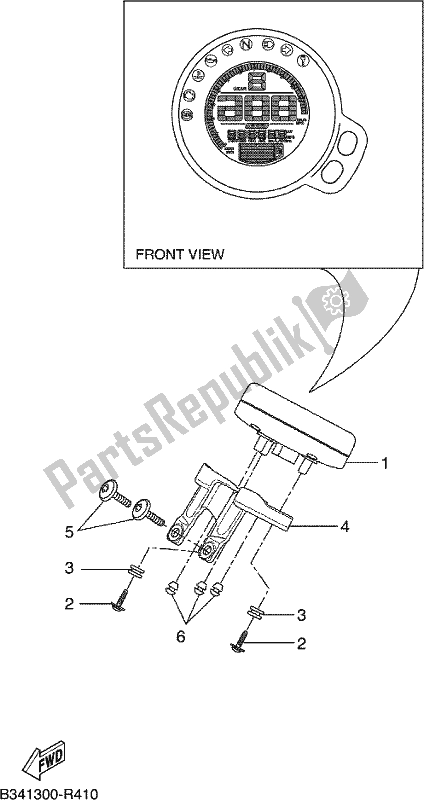 All parts for the Meter of the Yamaha XSR 700 AH MTM 660H 2017