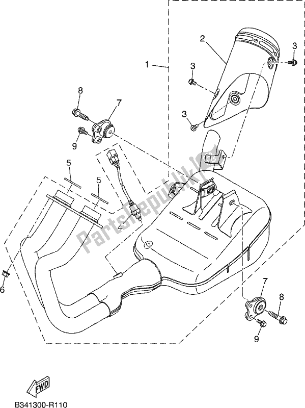 Wszystkie części do Wydechowy Yamaha XSR 700 AM MTM 660M 2021