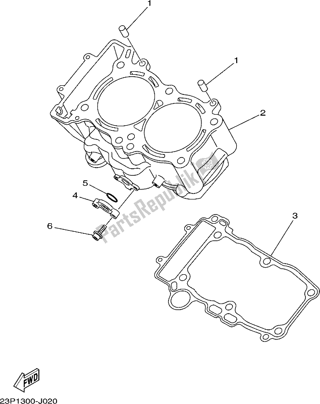 Todas las partes para Cilindro de Yamaha XT 1200 ZE 2020