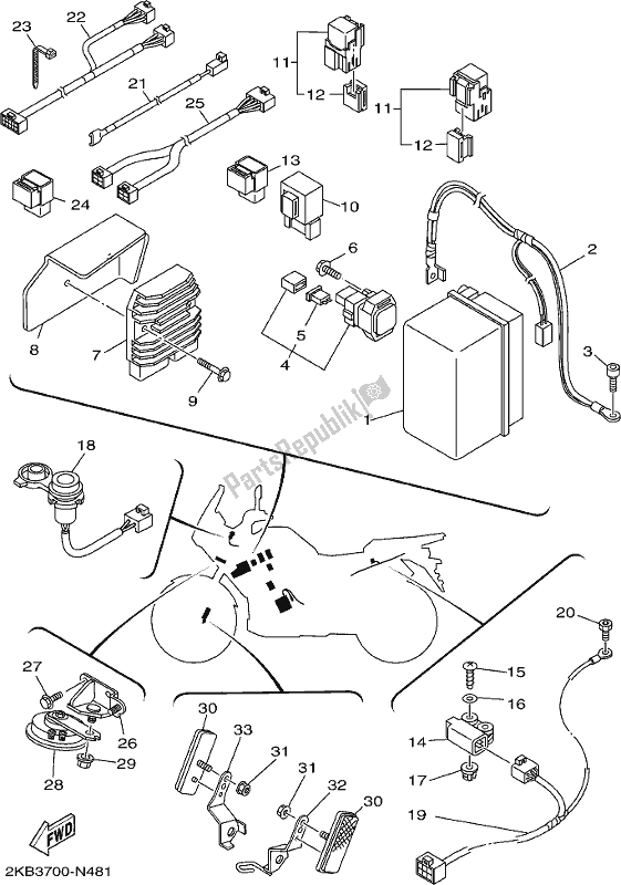 Todas las partes para Eléctrico 2 de Yamaha XT 1200 ZE 2020