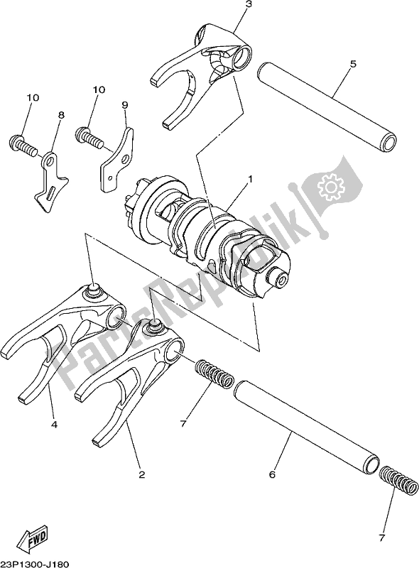 Tutte le parti per il Camma Cambio E Forcella del Yamaha XT 1200 ZE 2021