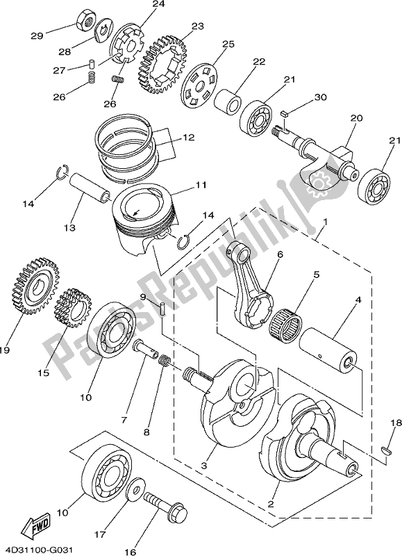 Wszystkie części do Wa? Korbowy I T? Ok Yamaha XT 250 2018