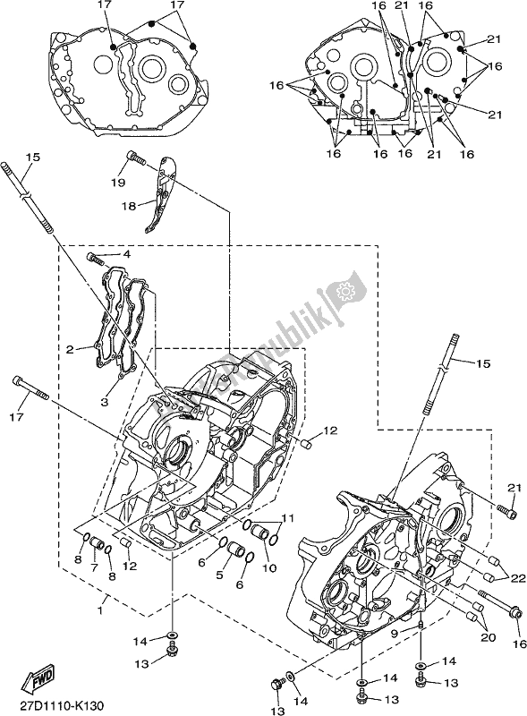 Wszystkie części do Korbowód Yamaha XVS 1300 CU 2017