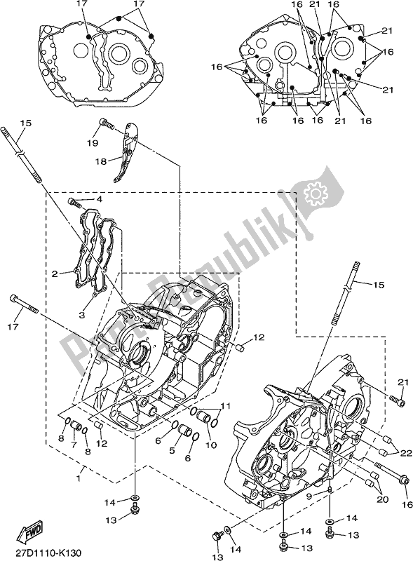 Wszystkie części do Korbowód Yamaha XVS 1300 CU 2018