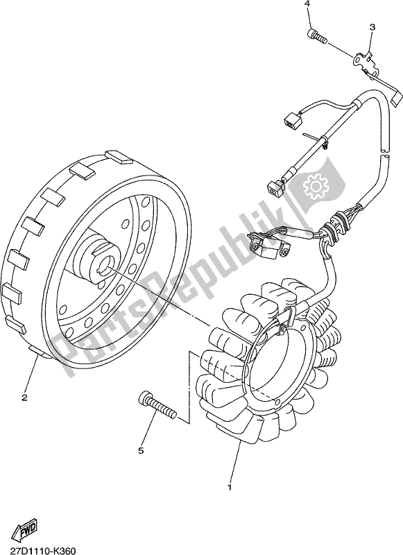 Wszystkie części do Generator Yamaha XVS 1300 CU 2018