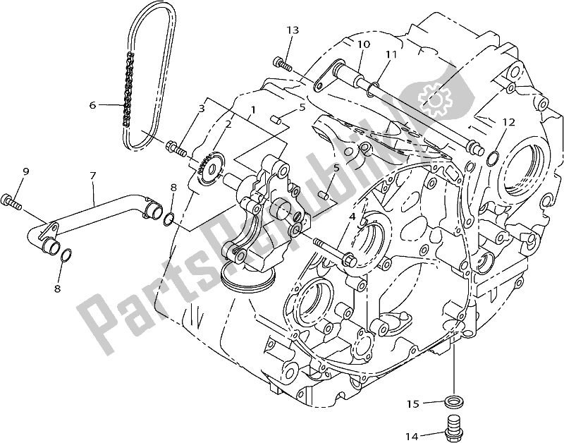 All parts for the Oil Pump of the Yamaha XVS 950 CU 2017