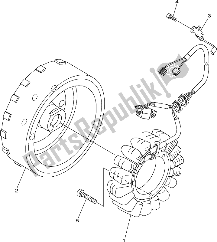 All parts for the Generator of the Yamaha XVS 950 CU Bolt 2017