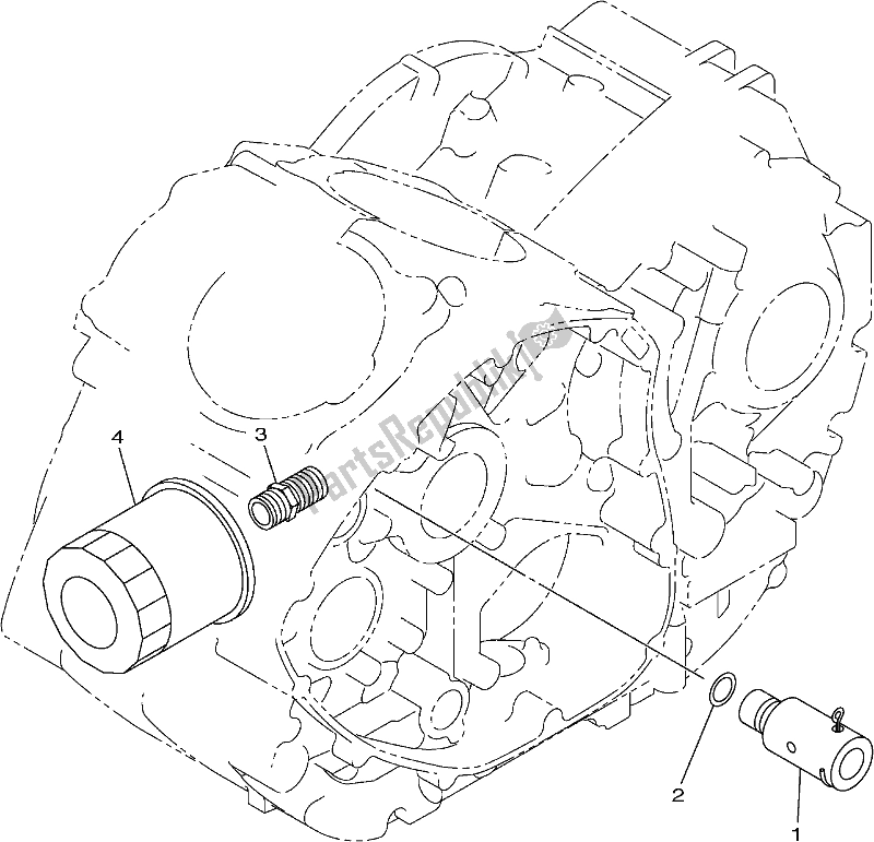 All parts for the Oil Cleaner of the Yamaha XVS 950 CU Bolt 2017