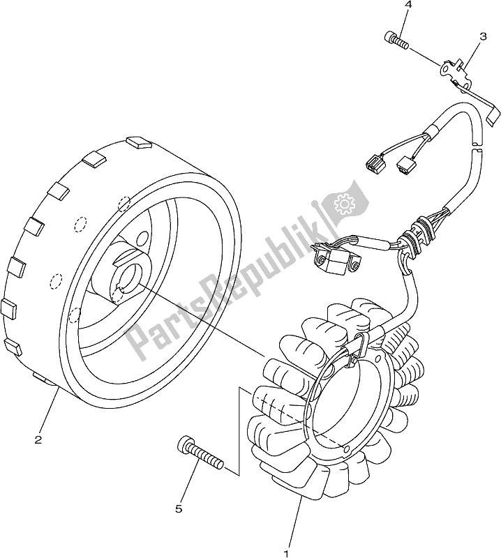 All parts for the Generator of the Yamaha XVS 950 CUD 2017