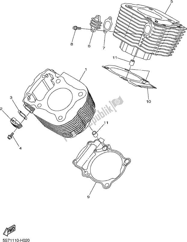 Wszystkie części do Cylinder Yamaha XVS 950 CUD 2019