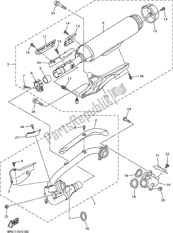 Todas las partes para Cansada de Yamaha XVS 950 CUD 2021