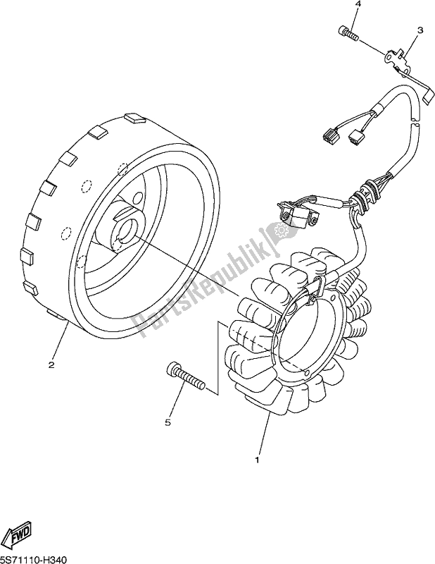 Wszystkie części do Generator Yamaha XVS 950 CUD 2021