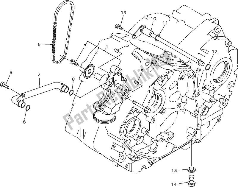 All parts for the Oil Pump of the Yamaha XVS 950 CUD Bolt 2017