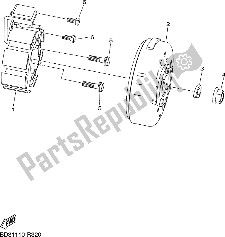 All parts for the Generator of the Yamaha YFM 09 GYX 900 2020