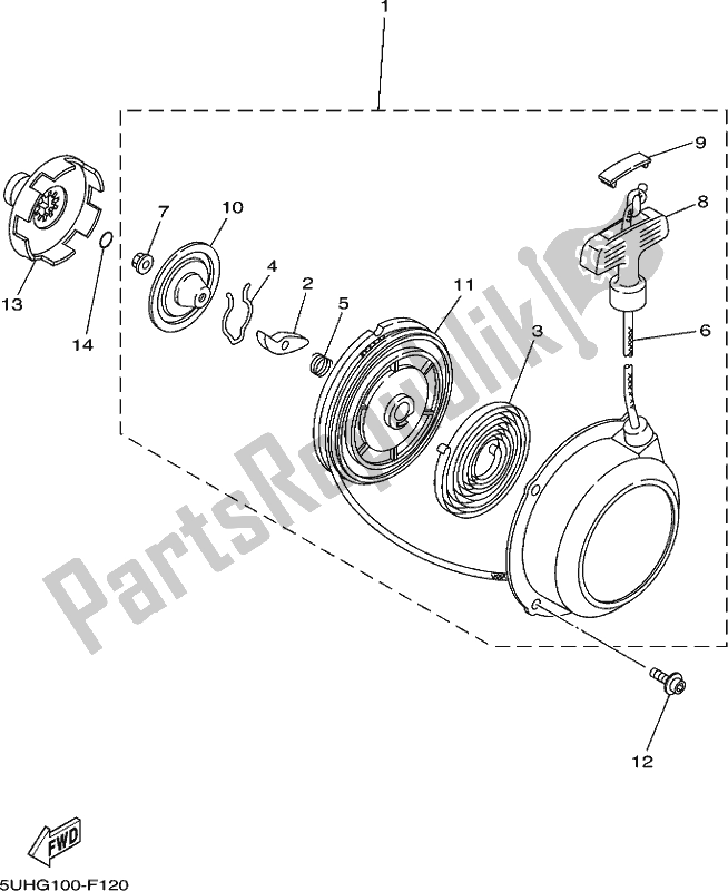 All parts for the Alternate For Engine of the Yamaha YFM 350A 2017