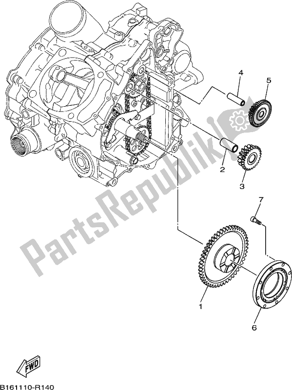 Todas las partes para Embrague De Arranque de Yamaha YFM 700 FAP Grizzly PS Auto 4 WD 2017