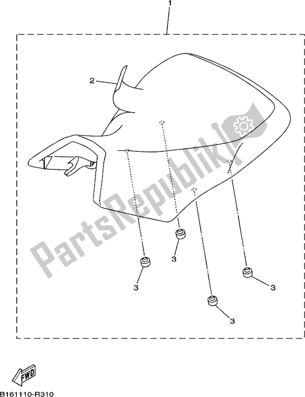 Todas las partes para Asiento de Yamaha YFM 700 Fbph NZ Only USA 2017