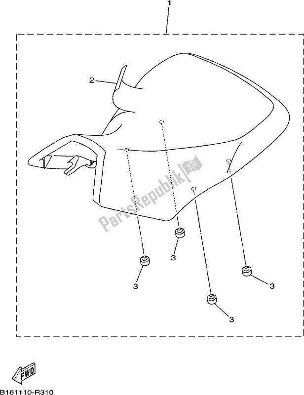All parts for the Seat of the Yamaha YFM 700 Fbpse 2018