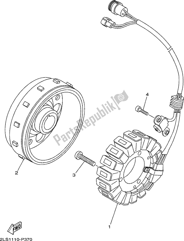 Tutte le parti per il Generatore del Yamaha YFM 700R 2020