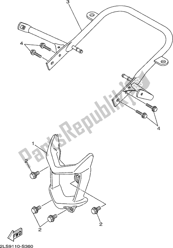 Tutte le parti per il Guardia del Yamaha YFM 700R 2020