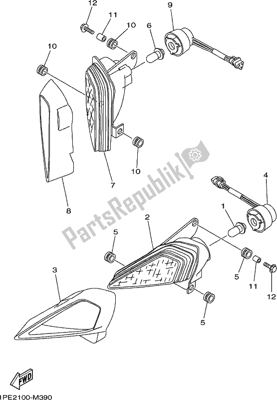 Tutte le parti per il Faro del Yamaha YFM 700R 2020