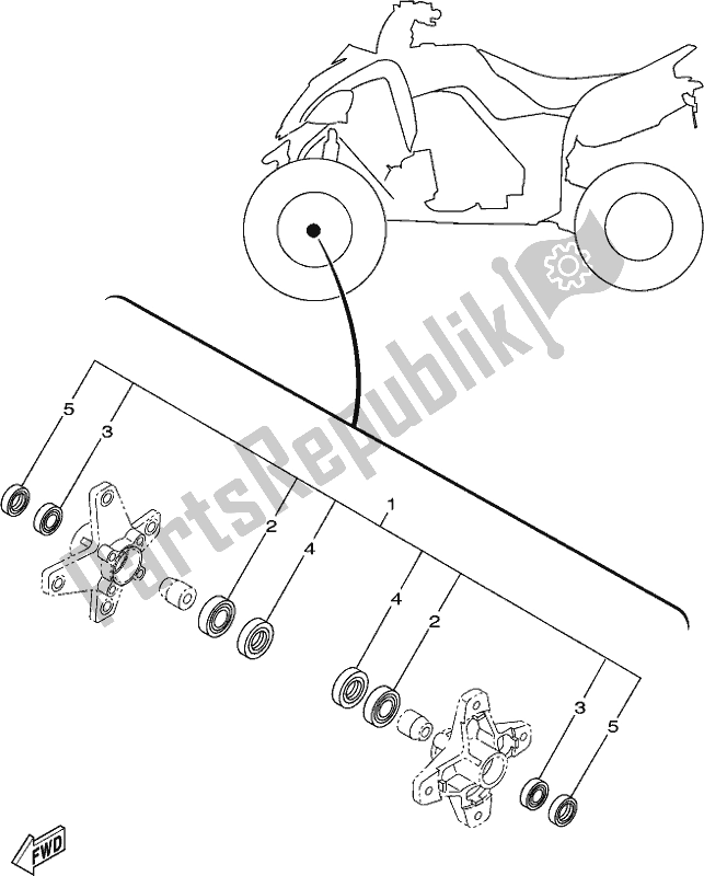 Todas las partes para Maintenance Parts Kit de Yamaha YFM 700R 2021