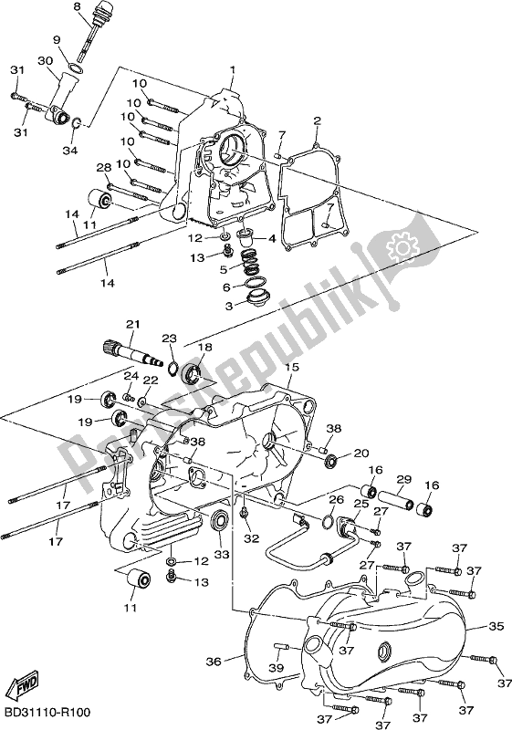 Wszystkie części do Korbowód Yamaha YFM 90G 2020