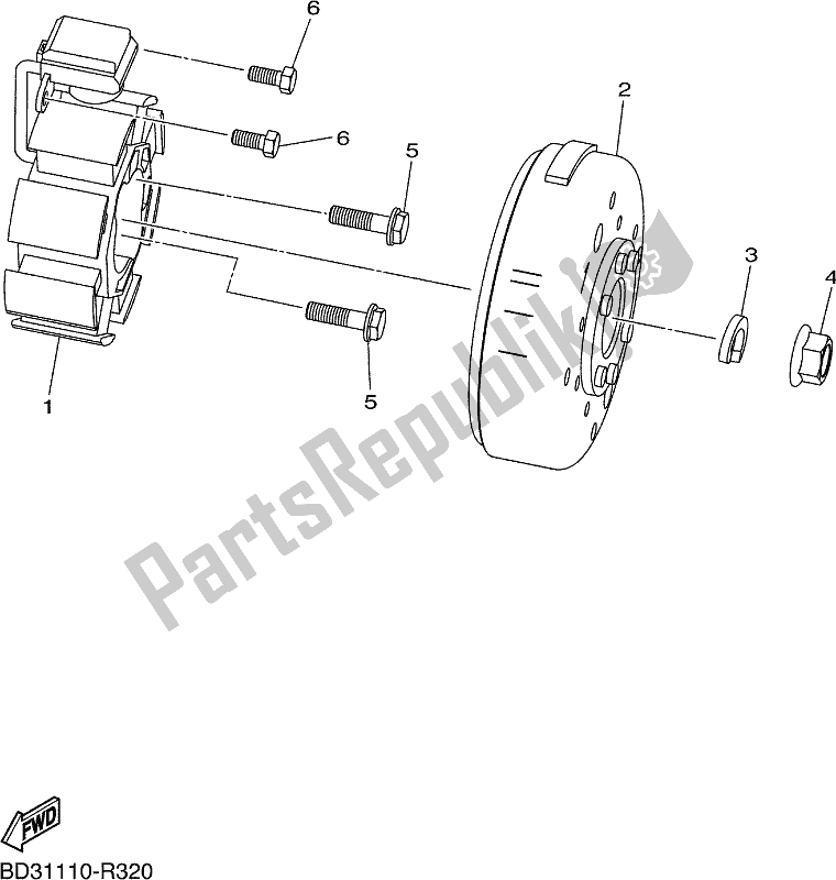 Wszystkie części do Generator Yamaha YFM 90G 2020