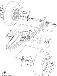 essieu arrière et roue