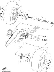 essieu arrière et roue