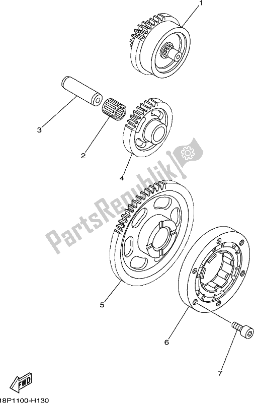 Tutte le parti per il Antipasto del Yamaha YFZ 450R 2017