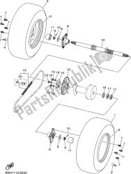 essieu arrière et roue