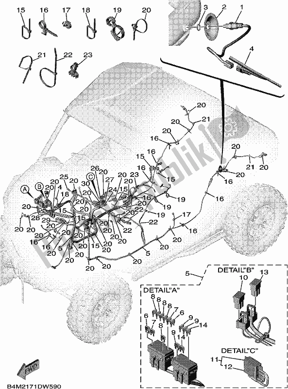 All parts for the Electrical 3 of the Yamaha YXE 1000 EWS 2021