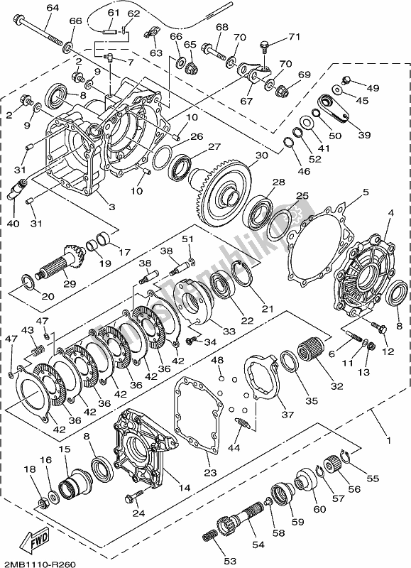 All parts for the Drive Shaft of the Yamaha YXE 700 PCH Camo 2017