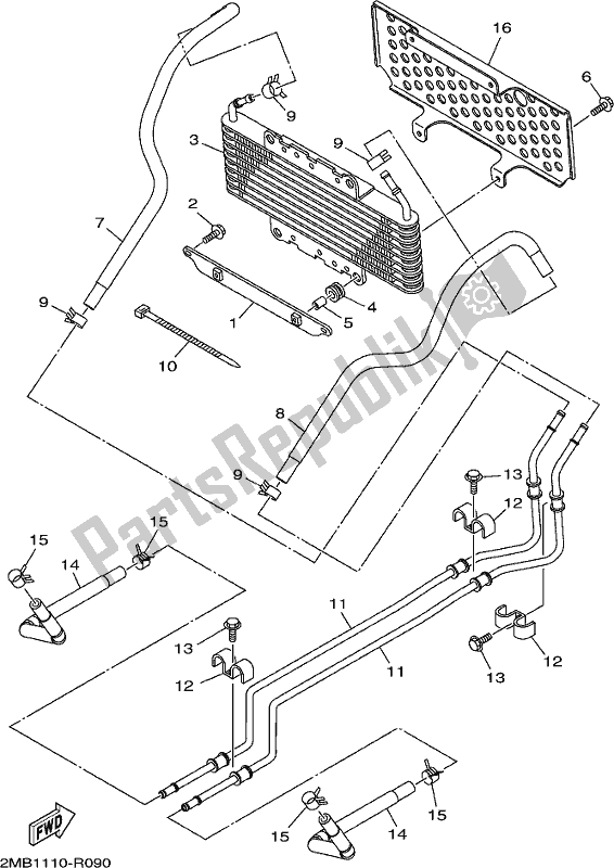 All parts for the Oil Pipe of the Yamaha YXE 700 PSE Wolverine SXS 2 Seater 2017