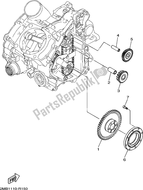 All parts for the Starter Clutch of the Yamaha YXE 700 PSE Wolverine SXS 2 Seater 2017