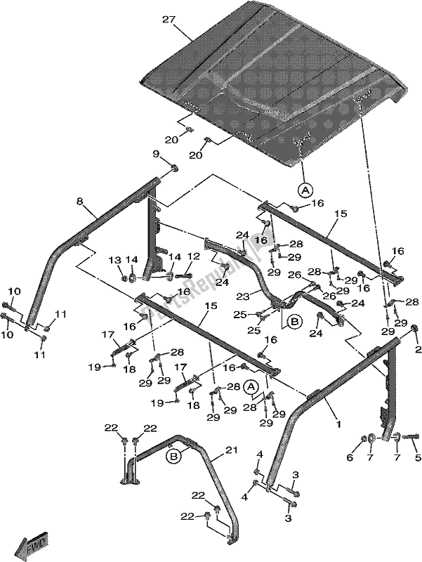 All parts for the Guard 2 of the Yamaha YXE 850 EN 2020