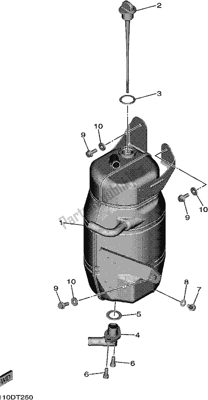 Todas las partes para Tanque De Aceite de Yamaha YXF 850P Wolverine X4 2019