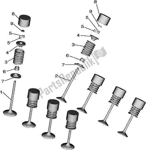 Todas las partes para Válvula de Yamaha YXF 850P Wolverine X4 2019