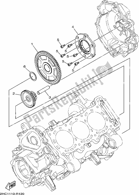 Todas las partes para Embrague De Arranque de Yamaha YXZ 1000 ETS 2018