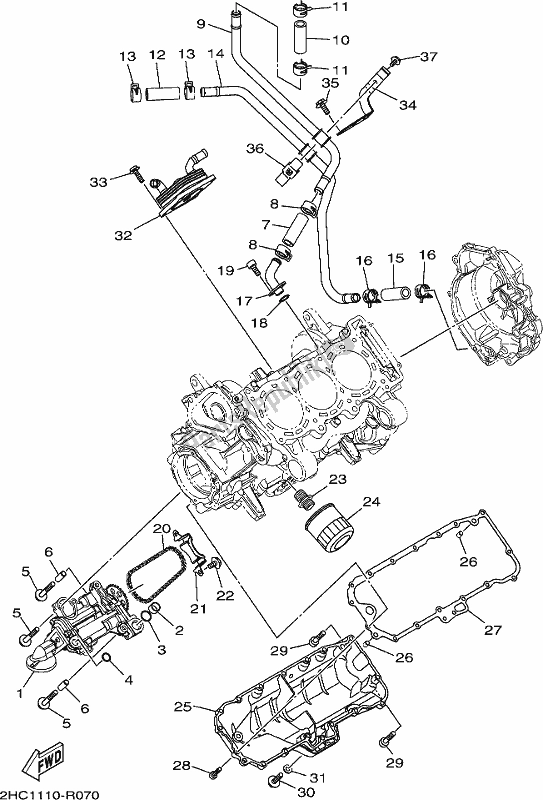 Todas las partes para Bomba De Aceite de Yamaha YXZ 1000P 2017