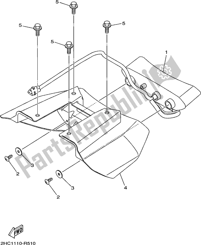 Todas las partes para Luz De La Cola de Yamaha YXZ 1000P 2017