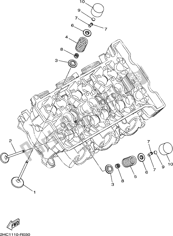 All parts for the Valve of the Yamaha YXZ 1000P 2017