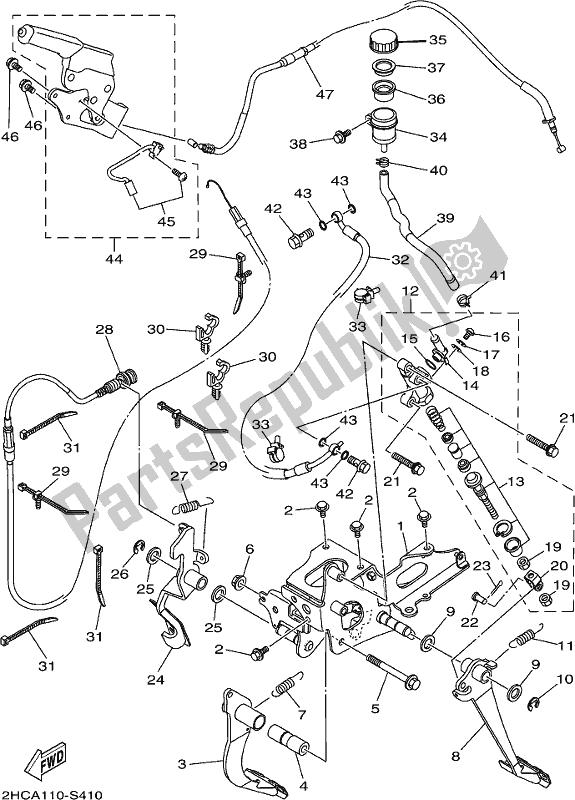 Todas las partes para Cable De Pedal de Yamaha YXZ 1000P 2018