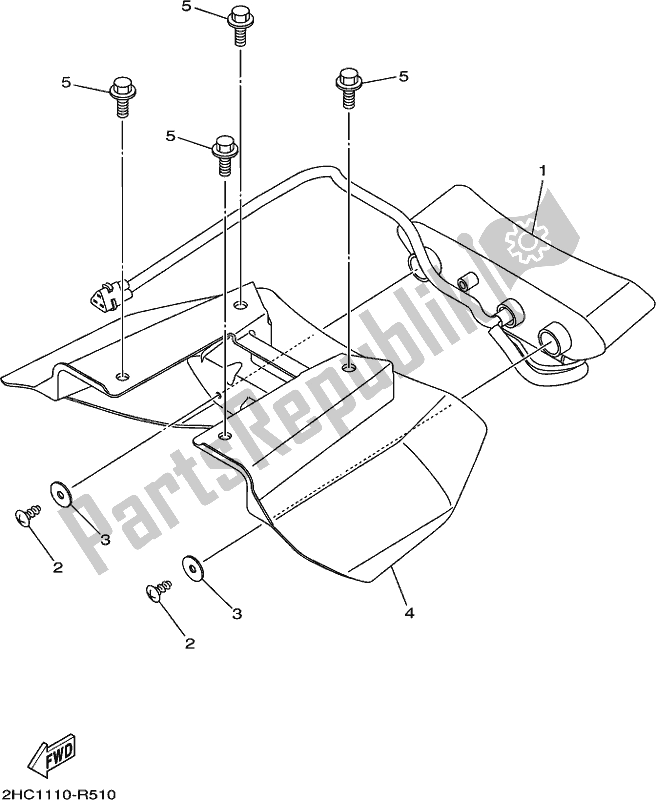 Todas las partes para Luz De La Cola de Yamaha YXZ 1000P 2018