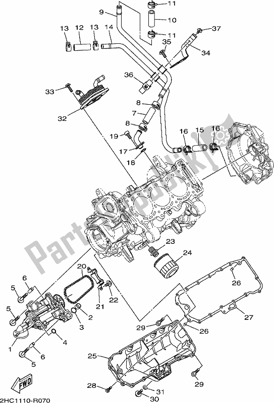 Todas las partes para Bomba De Aceite de Yamaha YXZ 1000 Pseh 2017